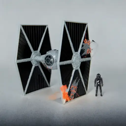 [9004] TIE Fighter (Battle Damage) (Suelta) - Micro Galaxy Squadron 